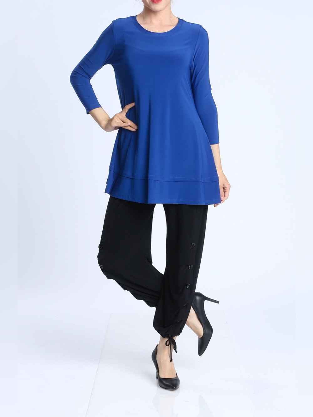 IC Collection Bottom Tuck Detailed Long Tunic
